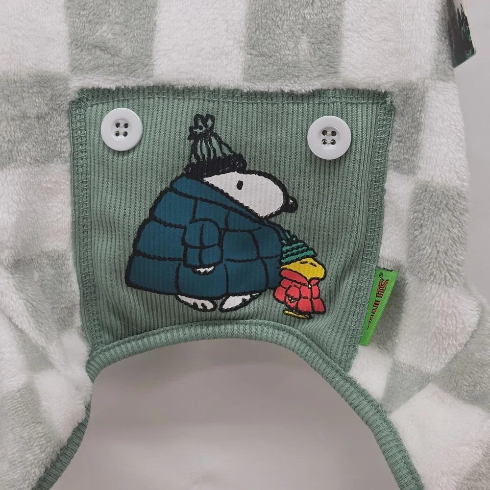 Peanuts New 2025 Snoopy & Woodstock Theme Pet Pajamas Size X-Small